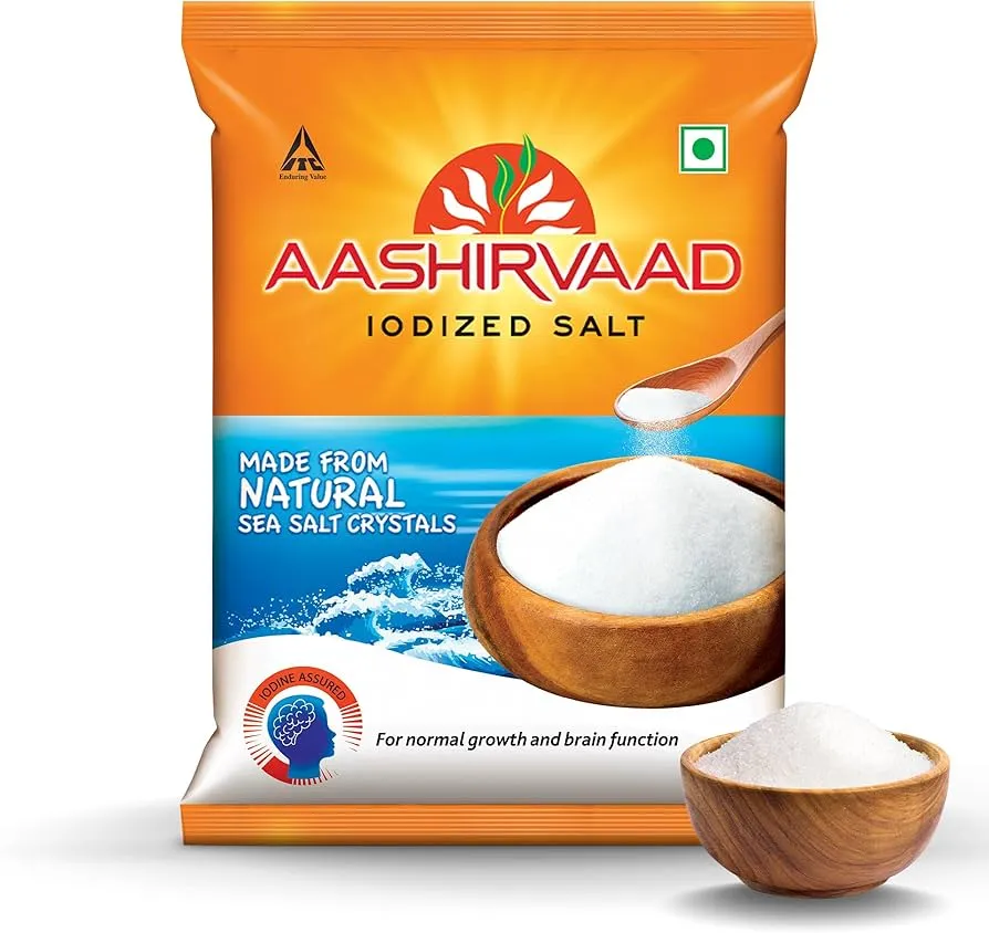 Aashirvaad Iodised Salt - அயோடின் சேர்க்கப்பட்ட உப்பு ,1 kg