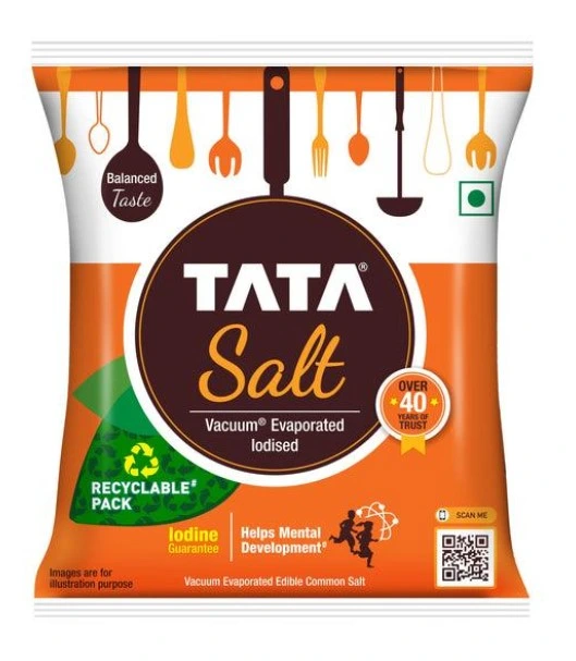 [8904043901015] Tata Iodised free flowing table Salt -அயோடின் சேர்க்கப்பட்ட உப்பு -1 kg