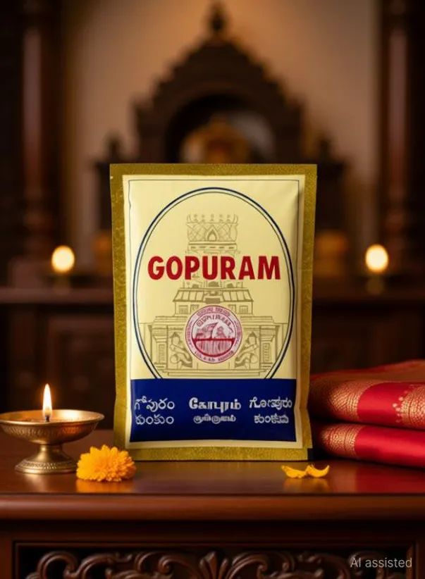 Gopuram Kumkum D.red 10 gms