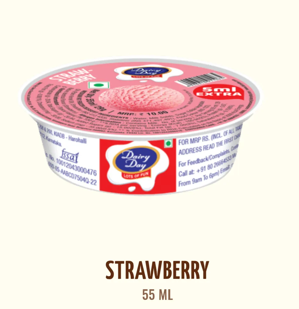 Large Cup Strawberry Icecream -50ml